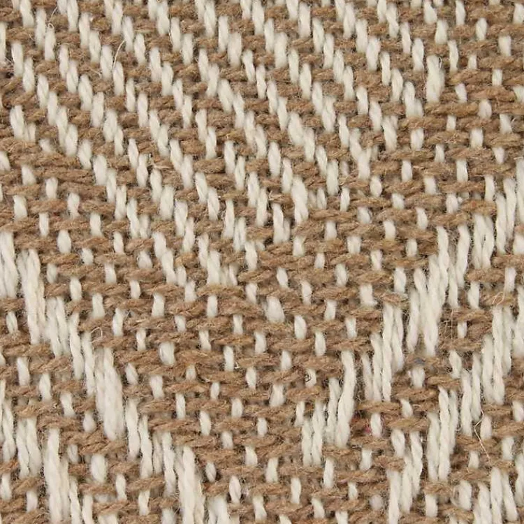 Blankets & Throws>Kirklands Home Stone Basket Weave Throw Tan