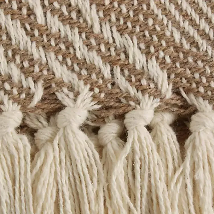 Blankets & Throws>Kirklands Home Stone Basket Weave Throw Tan