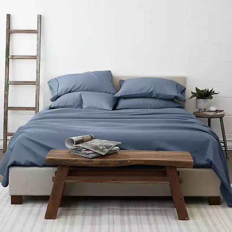 Kirklands Home Stone 6-pc. Queen Sheet Set Blue Outlet