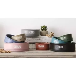 Kirklands Home Stone Dinner & Drinks 2-pc. Pet Bowl Set, 8 in. Tan Discount