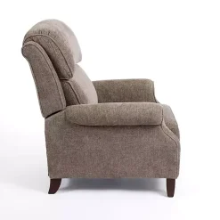 Kirklands Home Stone Handwoven Upholstered Recliner Brown