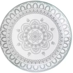 Kirklands Home Stone Lila Patterned 12-pc. Dinnerware Set New