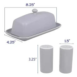 Kirklands Home Stone Stoneware 7-pc. Kitchen Accessories Set Gray Hot