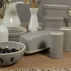 Kirklands Home Stone Stoneware 7-pc. Kitchen Accessories Set Gray Hot