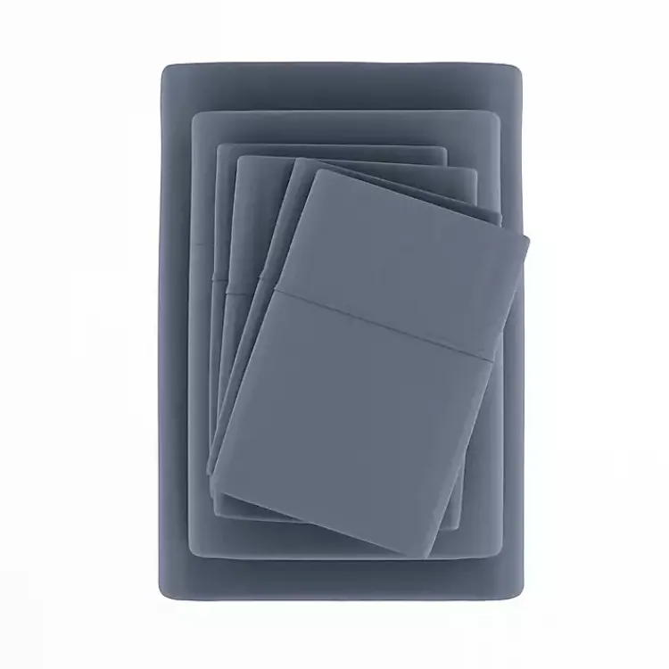 Kirklands Home Stone Ultra Soft 6-pc. Full Sheet Set Gray New