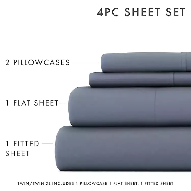 Kirklands Home Stone Ultra Soft 3-pc. Twin XL Sheet Set Gray Sale