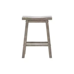 Kirklands Home Storm Sonoma Saddle Counter Stools, Set of 2 Gray Sale