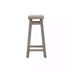 Kirklands Home Storm Sonoma Saddle Counter Stools, Set of 2 Gray Sale