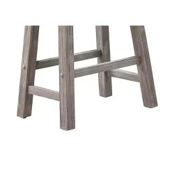 Kirklands Home Storm Sonoma Saddle Counter Stools, Set of 2 Gray Sale