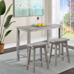 Kirklands Home Storm Sonoma Saddle Counter Stools, Set of 2 Gray Sale