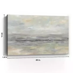 Kirklands Home Stormy Gray Landscape Giclee Canvas Art Print New