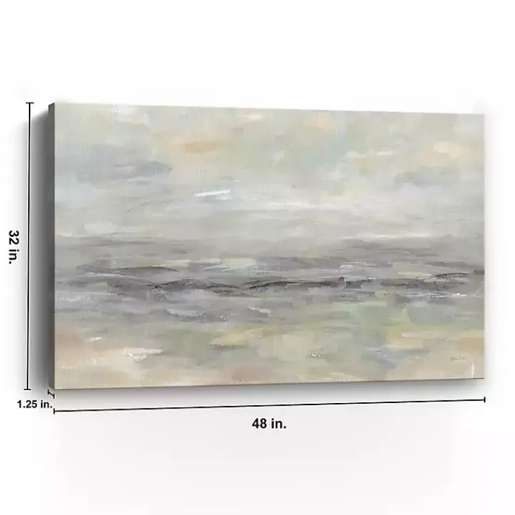 Kirklands Home Stormy Gray Landscape Giclee Canvas Art Print New