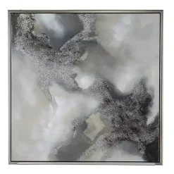 Kirklands Home Stormy Skies Framed Canvas Art Print Gray Clearance