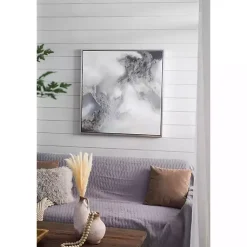 Kirklands Home Stormy Skies Framed Canvas Art Print Gray Clearance