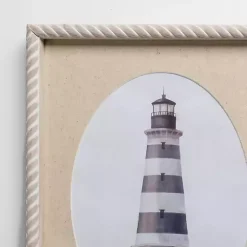 Kirklands Home Striped Lighthouse Framed Art Prints, Set of 2 New