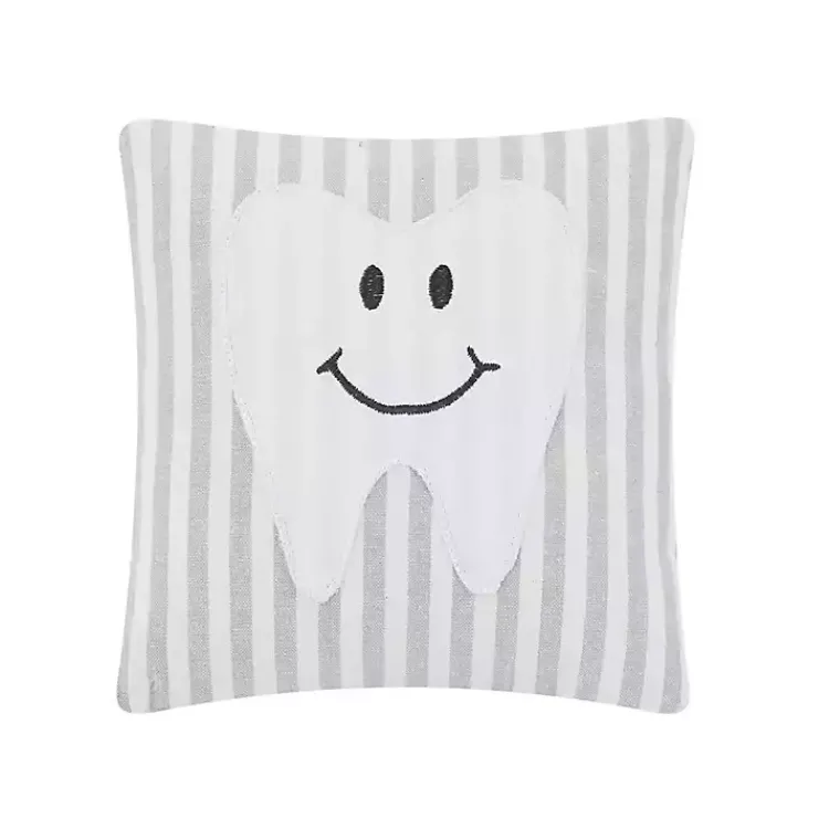 Pillows>Kirklands Home Striped Tooth Fairy Embroidered Mini Pillow