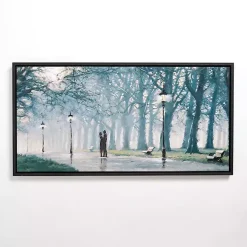 Kirklands Home Stroll in Love Framed Canvas Art Print Discount