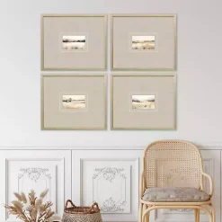 Kirklands Home Subtle Landscapes Framed Art Prints, Set of 4 Gray Online