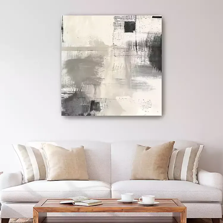 Kirklands Home Subtle Shadow Abstract Canvas Art Print New