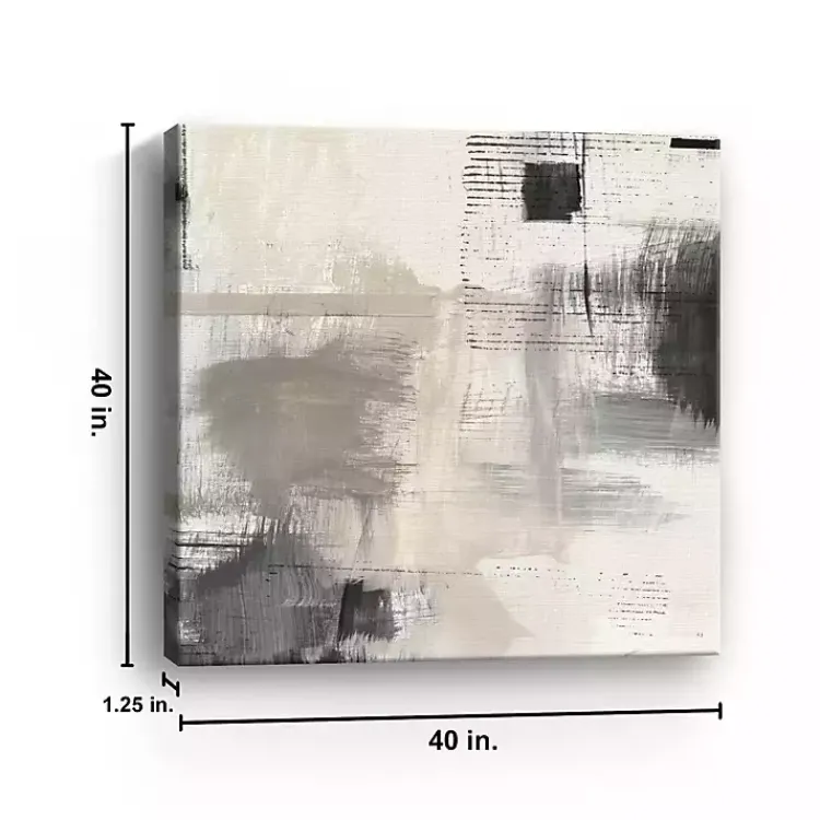 Kirklands Home Subtle Shadow Abstract Canvas Art Print New