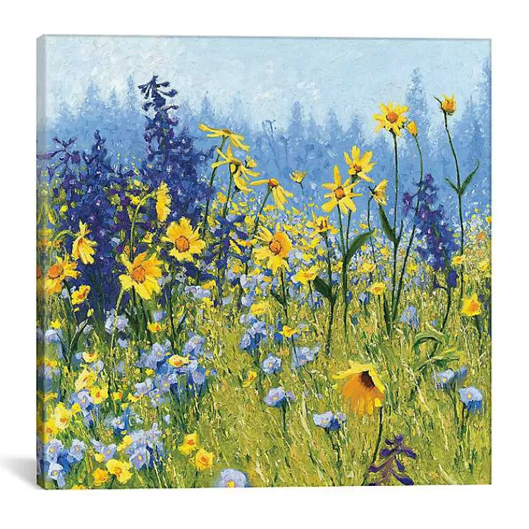 Kirklands Home Summer Botanical Canvas Art Print Multi New