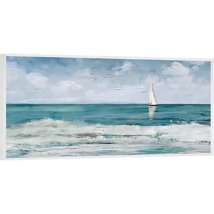 Kirklands Home Summer Cay Panel Framed Canvas Art Print Discount