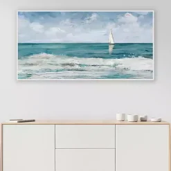 Kirklands Home Summer Cay Panel Framed Canvas Art Print Discount
