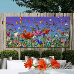 Kirklands Home Summer Floral Recital Canvas Art Print Multi