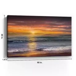 Kirklands Home Sundown Descanso Beach Canvas Art Print, 60x40 in. Best