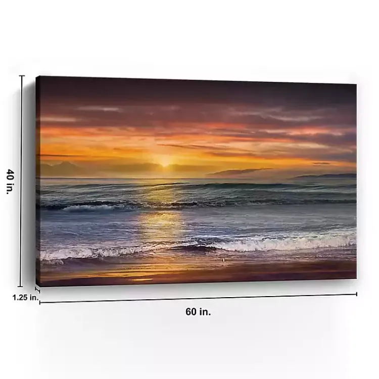 Kirklands Home Sundown Descanso Beach Canvas Art Print, 60x40 in. Best
