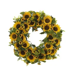 Wreaths>Kirklands Home Sunflower Abundance Wreath