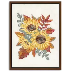 Fall>Kirklands Home Sunflower and Fall Foliage Framed Canvas Art Print