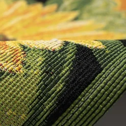 Kirklands Home Sunflower Blossoms Indoor/Outdoor Rug, 3x4