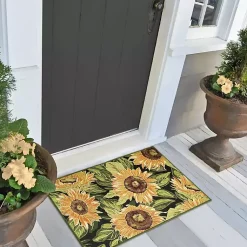 Kirklands Home Sunflower Blossoms Indoor/Outdoor Rug, 3x4