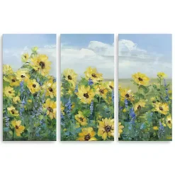 Kirklands Home Sunflowers Forever Canvas Art Prints, Set of 3 Outlet