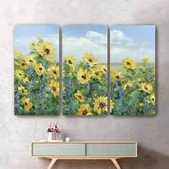 Kirklands Home Sunflowers Forever Canvas Art Prints, Set of 3 Outlet