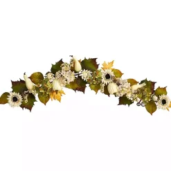 Fall>Kirklands Home Sunflowers, Hydrangeas, and Pumpkins Garland