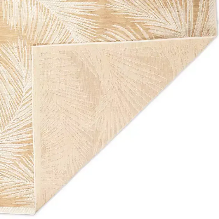 Kirklands Home Sunlight Palm Leaves Outdoor Area Rug, 6x9 Clearance