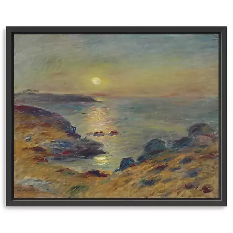 Kirklands Home Sunset in Douarnenez Framed Canvas Art Print Best
