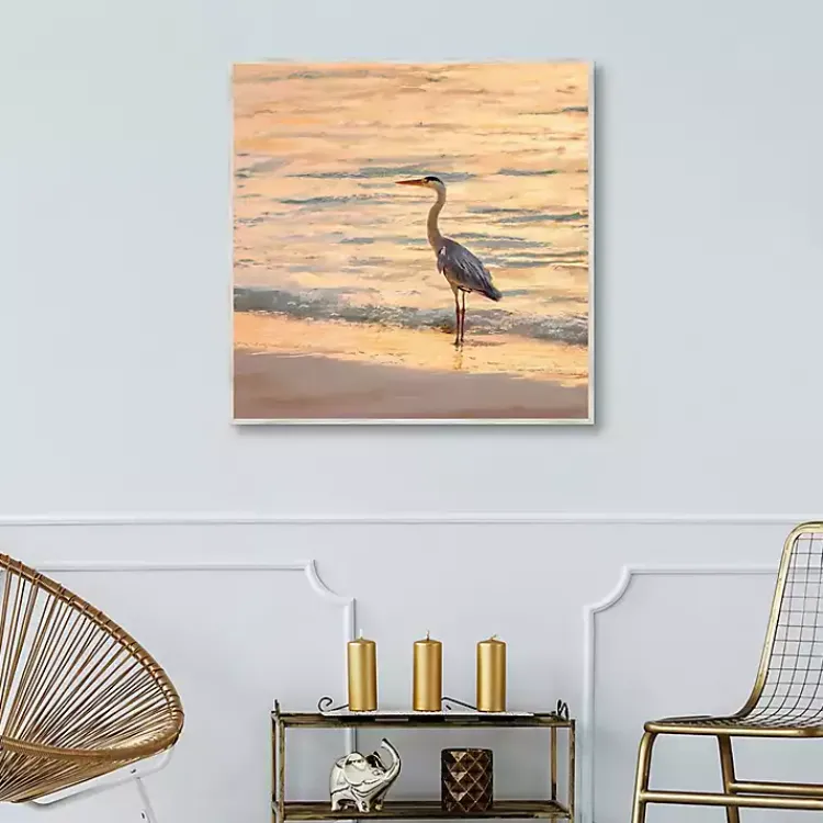 Kirklands Home Sunset Shore Framed Canvas Art Print Sale