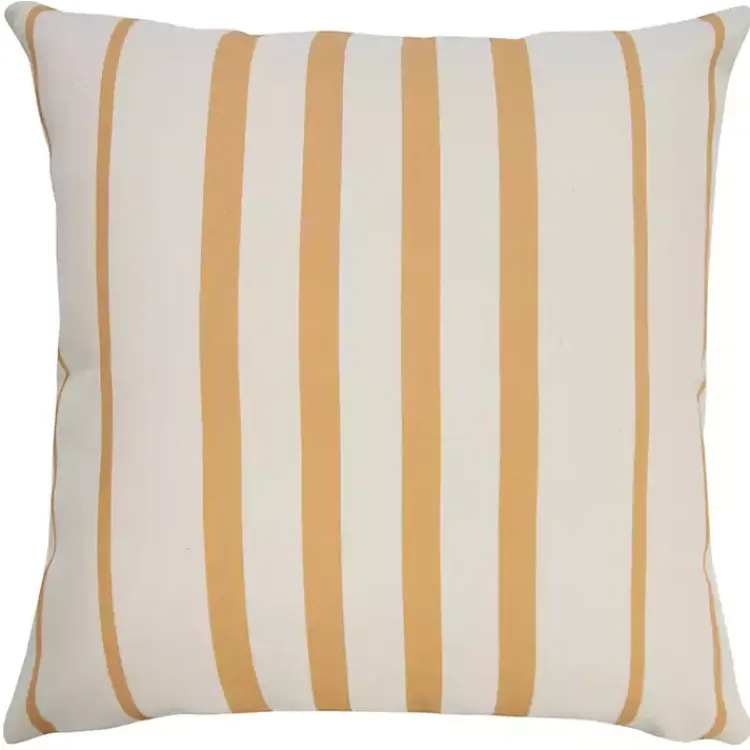 Kirklands Home Sunshine Geometric Stripes Outdoor Pillow New