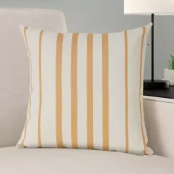 Kirklands Home Sunshine Geometric Stripes Outdoor Pillow New