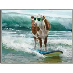 Kirklands Home Surf & Turf Framed Canvas Art Print Multi Outlet