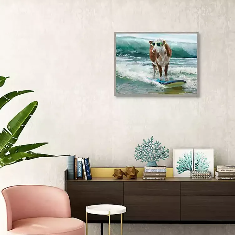 Kirklands Home Surf & Turf Framed Canvas Art Print Multi Outlet
