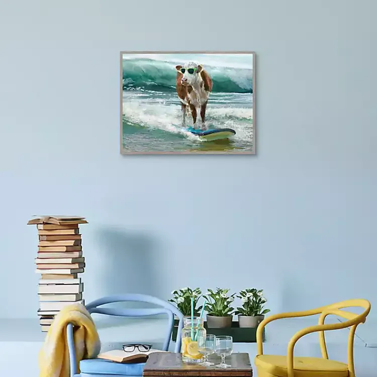 Kirklands Home Surf & Turf Framed Canvas Art Print Multi Outlet