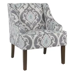 Kirklands Home Suri Blue Swoop Accent Chair Outlet