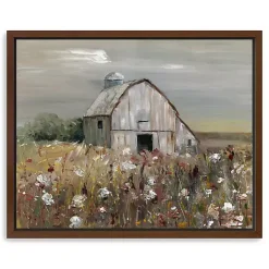 Kirklands Home Swatland Wildflower Barn Framed Canvas Art Print Online