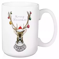 Christmas Dining & Entertaining>Kirklands Home Sweater Deer Mugs, Set of 2 Multi