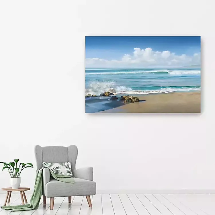 Kirklands Home Sweeping Blue Canvas Art Print, 60x40 in. Discount