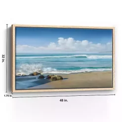 Kirklands Home Sweeping Framed Canvas Art Print Blue Outlet